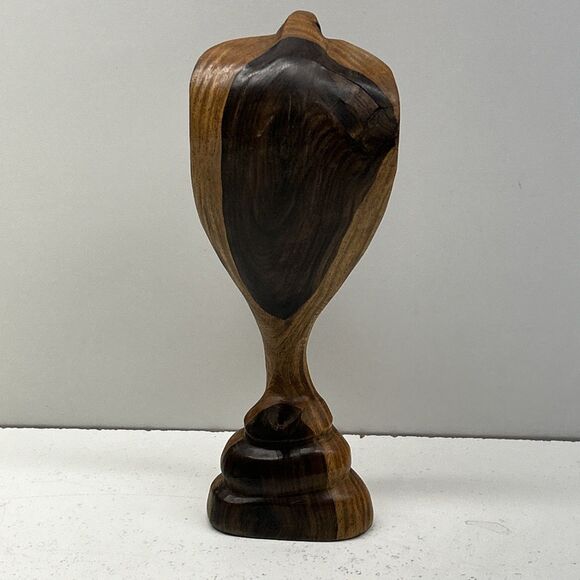 Vintage Hand Carved Wood Cobra Snake Figurine Sculpture - Picture 5 of 10